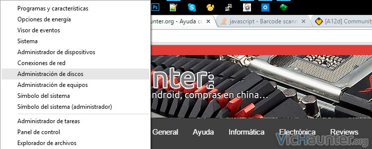 Mostrar el menú avanzado de Windows 10