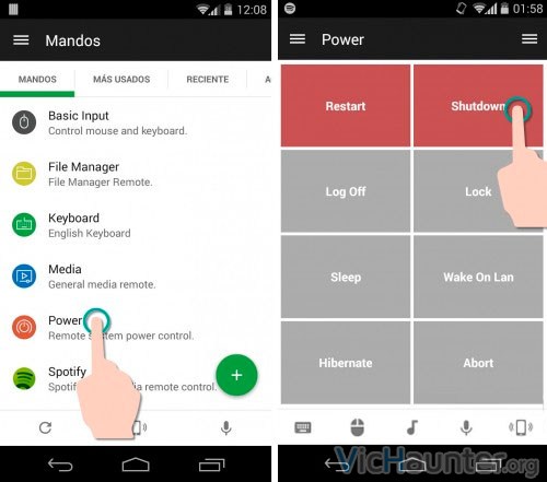 Cómo apagar y encender el PC desde Android - VicHaunter.org