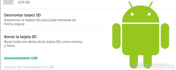 Cómo formatear la microsd desde android