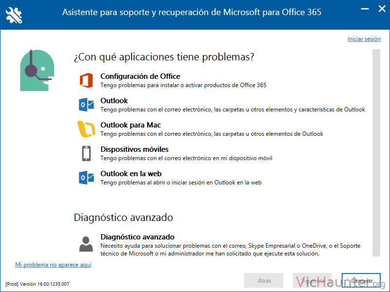 Herramienta de microsoft para solucionar problemas en outlook y office 365  