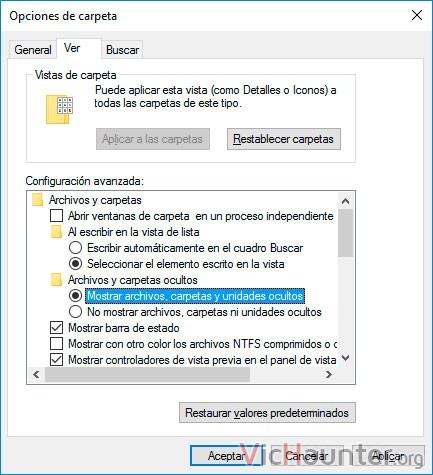 Mostrar Archivos Y Carpetas Ocultas En Windows Vista
