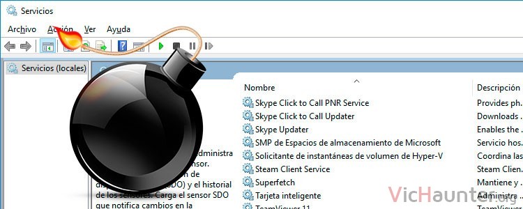 Como eliminar servicios de windows 10