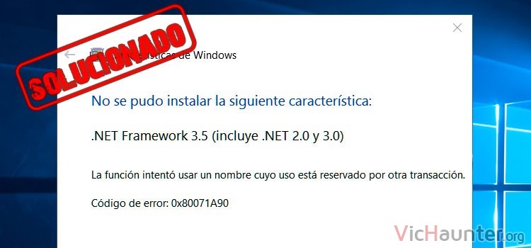 solucion error 0x80071A90