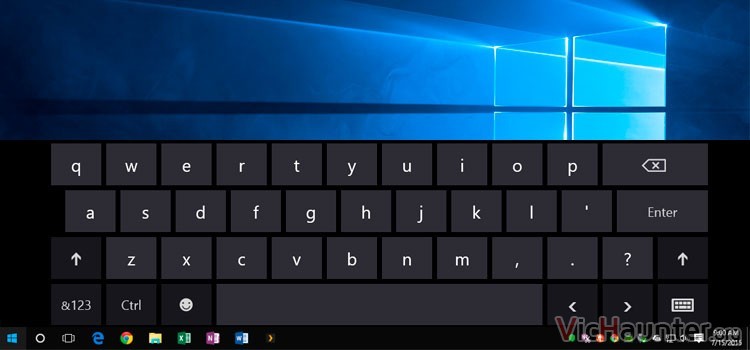 Cómo fijar la barra de herramientas de Windows 10 con el teclado en pantalla