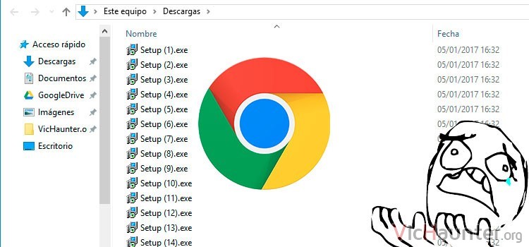 Cómo eliminar descargas duplicadas en chrome