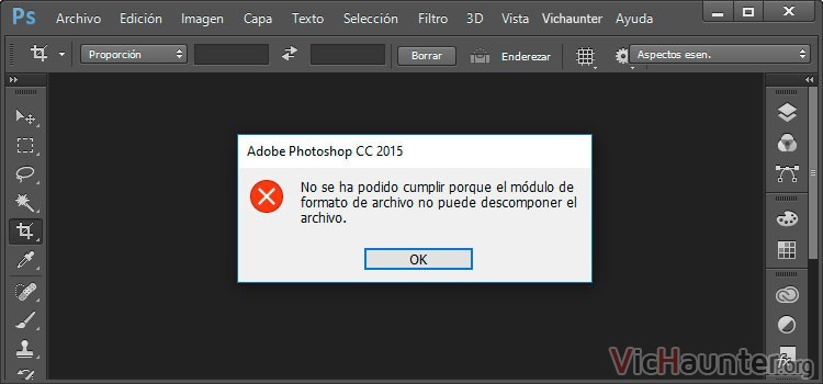 Cómo arreglar imagen con error descomponer en photoshop