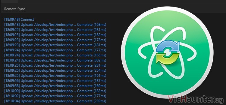 Cómo sincronizar con remoto en atom al guardar