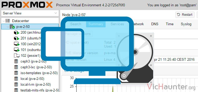 Cómo montar discos duros o carpetas en máquinas virtuales con proxmox