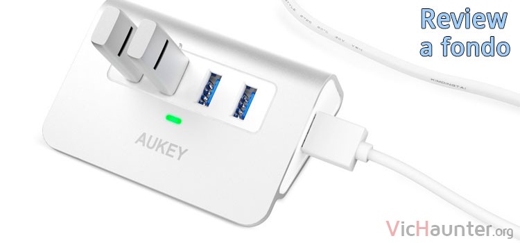 Análisis a fondo del hub usb3 de 4 puertos Aukey