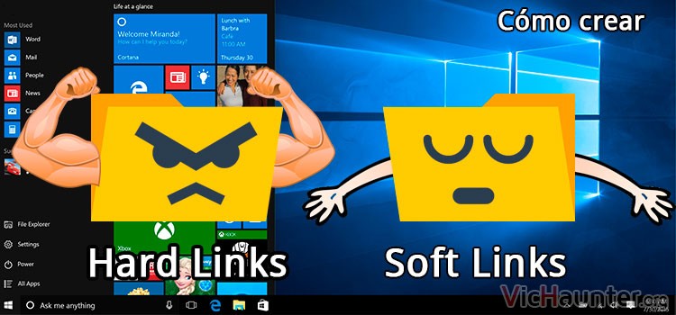 Cómo crear enlaces simbólicos y hardlinks en windows 10