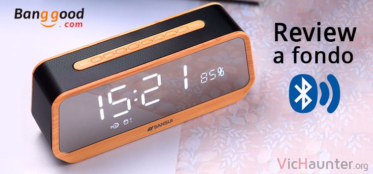 Análisis completo del altavoz reloj bluetooth sansui t26