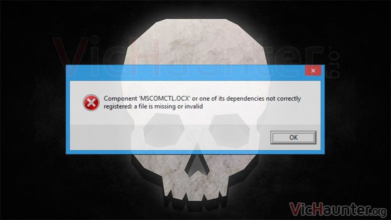 mscomctl ocx not correctly registered mscomctl ocx not correctly registered