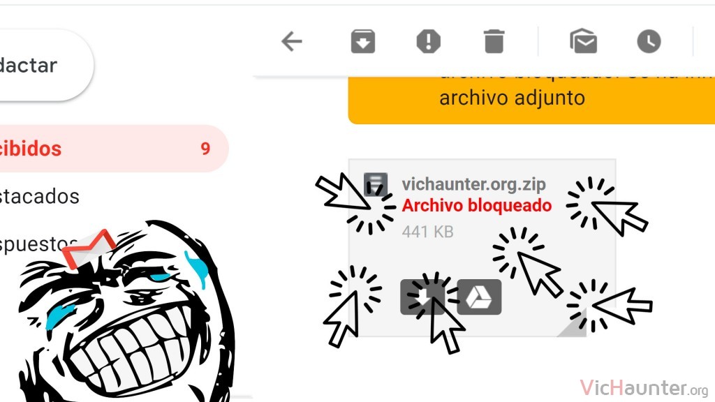 Cómo bajar adjuntos bloqueados de Gmail