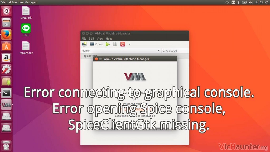 Como solucionar el error connecting console spiceclientgtk missing Ubuntu Mint en VirtManager