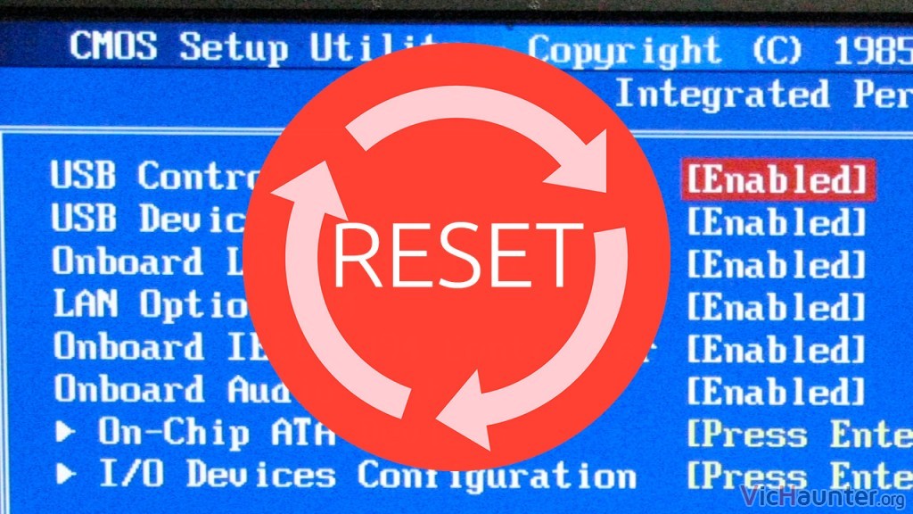 Cómo reiniciar la configuración de la bios en pc