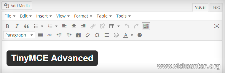 Tynymce-advanced-plugin-wordpress