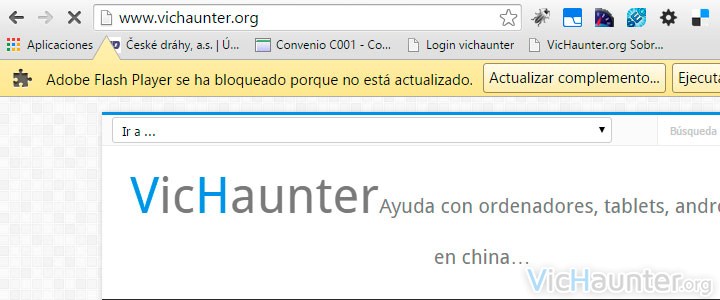 Actualizar adobe flash player chrome