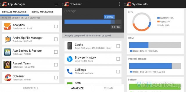 ccleaner android screenshots