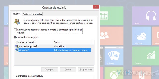 Como deshabilitar la contraseña de inicio en windows 8.1