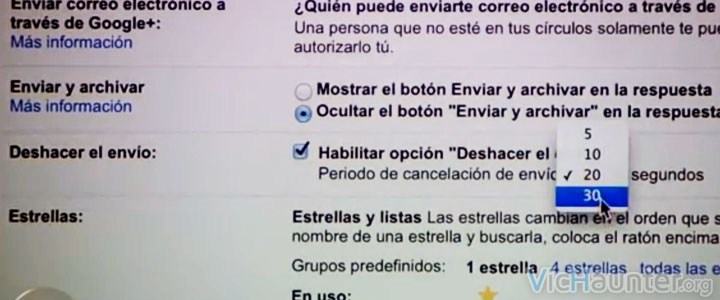 como habilitar cancelar envio gmail