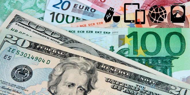 Cambio dolar euro tecnología