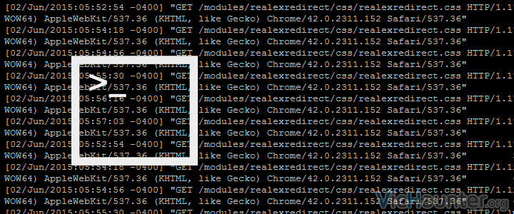 Como filtrar logs en vivo con la consola de comandos