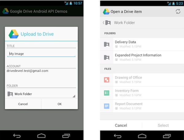 google drive api android