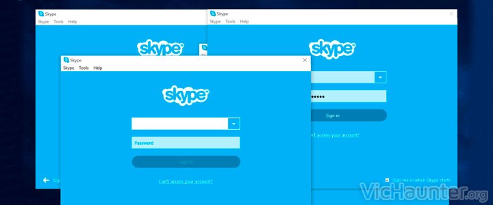 Como usar varias cuentas de skype en cualquier pc